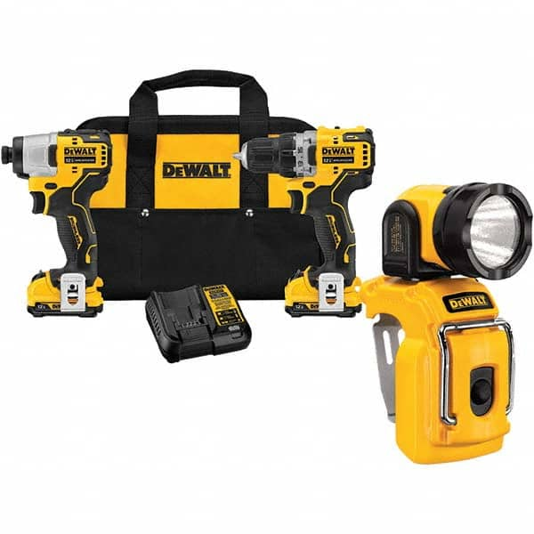 DeWALT - Cordless Tool Combination Kits Voltage: 12 Tools: Brushless Cordless Drill; Impact Driver - Strong Tooling