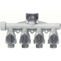 Gilmour - Garden Hose Fittings & Repair Kits Type: Shut-Off Valve Connector Type: Male; Female - Strong Tooling