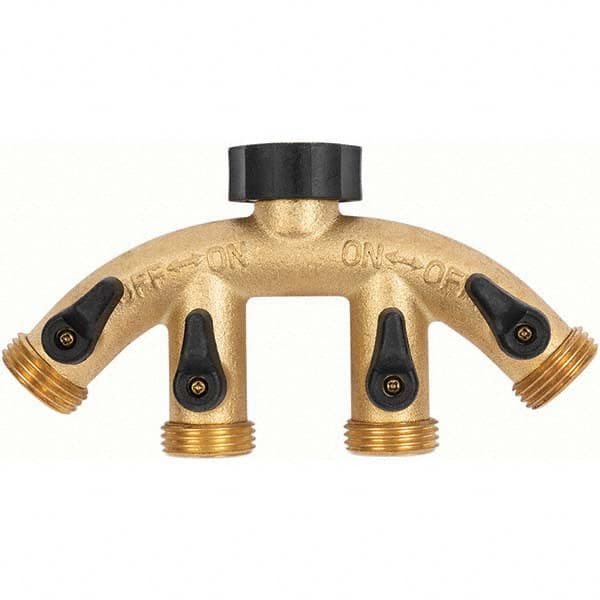 Gilmour - Garden Hose Fittings & Repair Kits Type: Shut-Off Valve Connector Type: Male; Female - Strong Tooling