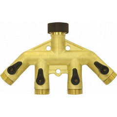 Gilmour - Garden Hose Fittings & Repair Kits Type: Shut-Off Valve Connector Type: Male; Female - Strong Tooling