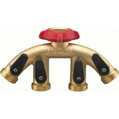 Nelson - Garden Hose Fittings & Repair Kits Type: Shut-Off Valve Connector Type: Male; Female - Strong Tooling