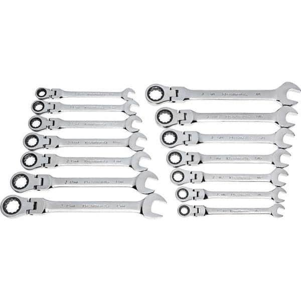 GearWrench - Wrench Sets Tool Type: Combination Wrench System of Measurement: Inch/Metric - Strong Tooling