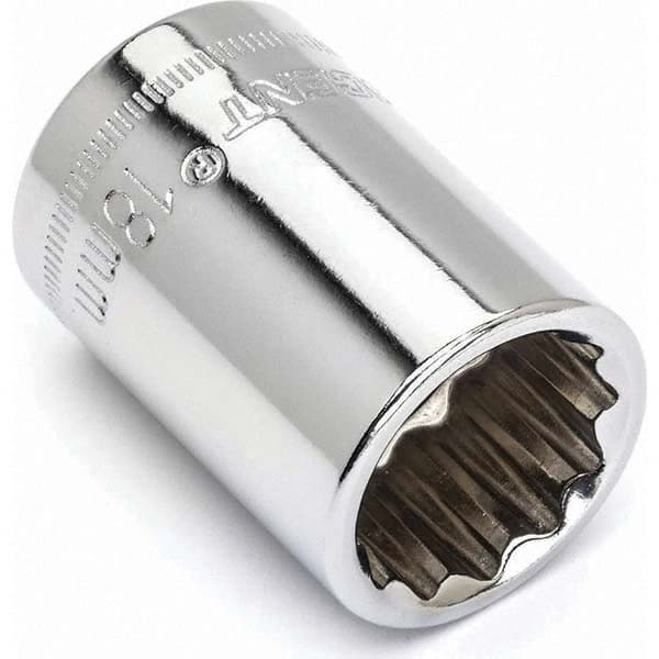 Hand Socket: 18 mm Socket, 12-Point Polished