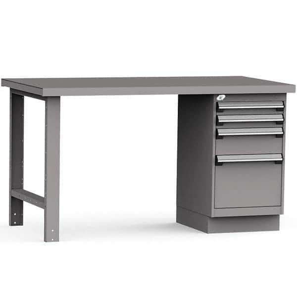 Rousseau Metal - Stationary Work Benches, Tables Type: Work Bench Top Material: Painted Steel - Strong Tooling