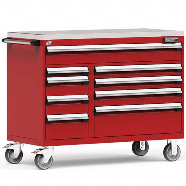 Rousseau Metal - Tool Roller Cabinets Drawers Range: 5 - 10 Drawers Width Range: 48" and Wider - Strong Tooling