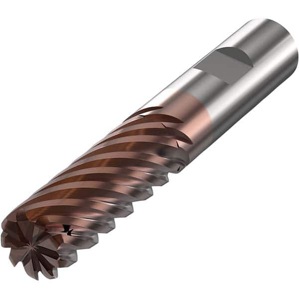 Seco - 16mm Diam 9 Flute Solid Carbide 3mm Corner Radius End Mill - Strong Tooling