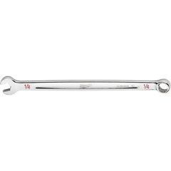 Milwaukee Tool - Combination Wrenches; Type: Combination Wrench ; Tool Type: SAE ; Size (Inch): 1/4 ; Number of Points: 12 ; Finish/Coating: Steel ; Material: Steel - Exact Industrial Supply