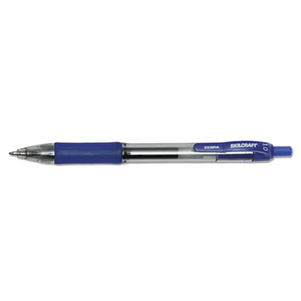 Ability One - Pens & Pencils; Type: Retractable Pen ; Color: Blue ; Tip Type: Bold - Exact Industrial Supply