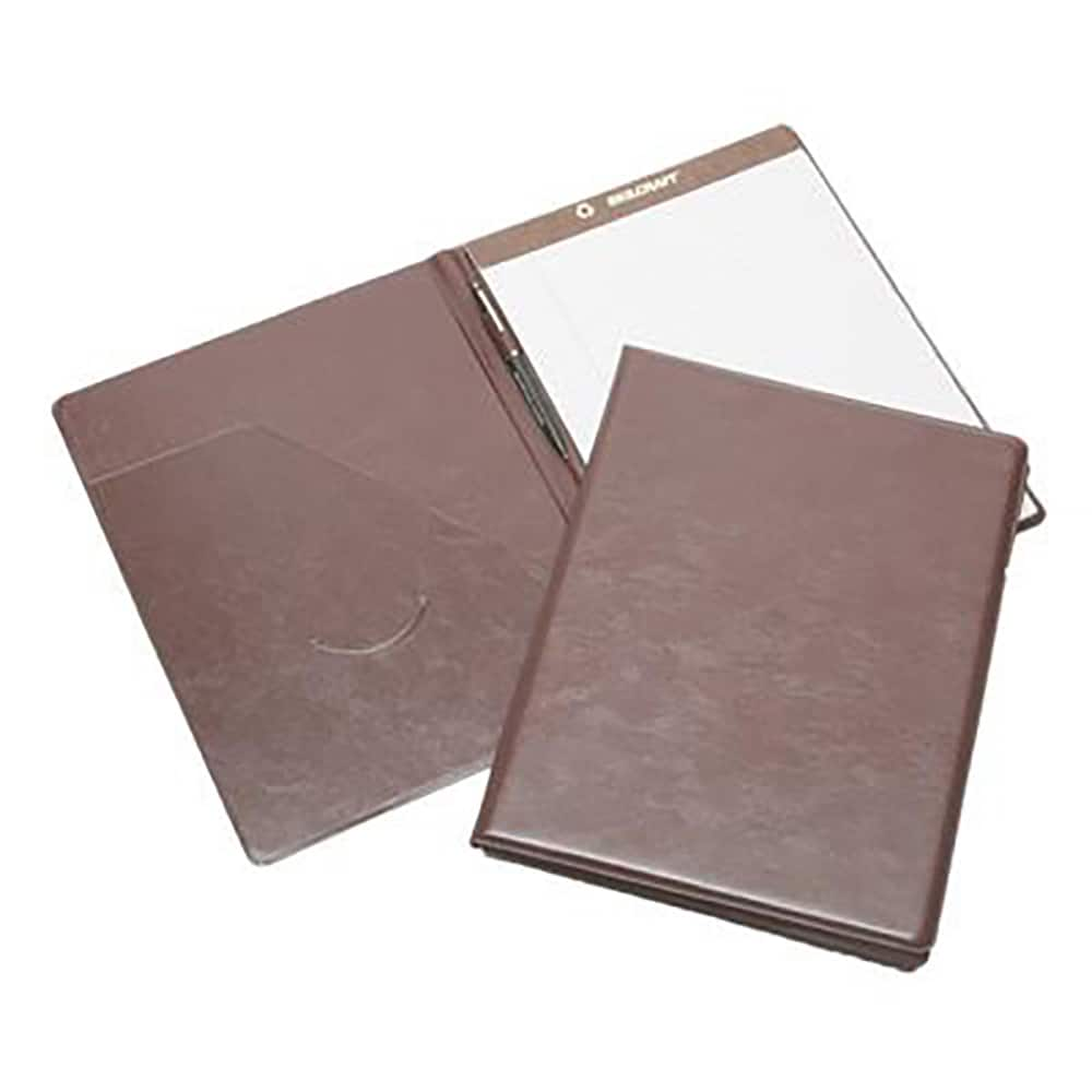 Ability One - Portfolios, Report Covers & Pocket Binders; Three Hole Report Cover Type: Pad Folio ; Width (Inch): 9 ; Length (Inch): 12 ; Color: Burgundy - Exact Industrial Supply