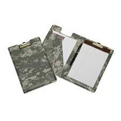 Ability One - Portfolios, Report Covers & Pocket Binders; Three Hole Report Cover Type: Pad Folio ; Width (Inch): 5 ; Length (Inch): 8 ; Color: Camouflage - Exact Industrial Supply