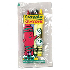 Crayola - Markers & Paintsticks Type: All Purpose Wax Crayon Color: Blue; Green; Red; Yellow - Strong Tooling