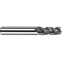 Fraisa - 1/2" Diam, 1-1/4" LOC, 3 Flute Solid Carbide Roughing Square End Mill - Strong Tooling