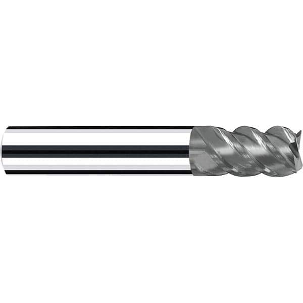 Fraisa - 1/2, 5/8" LOC, 1/2" Shank Diam, 2-1/2" OAL, 4 Flute Solid Carbide Square End Mill - Strong Tooling