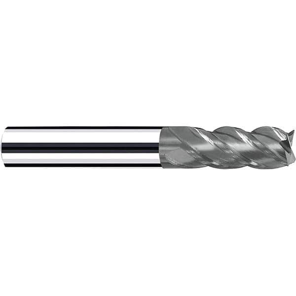 Fraisa - 1/4, 3/4" LOC, 1/4" Shank Diam, 2-1/2" OAL, 4 Flute Solid Carbide Square End Mill - Strong Tooling