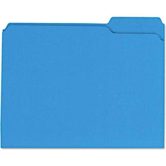 UNIVERSAL - File Folders, Expansion Folders & Hanging Files Folder/File Type: File Folders with Top Tab Color: Blue - Strong Tooling