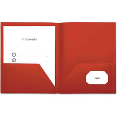 UNIVERSAL - File Folders, Expansion Folders & Hanging Files Folder/File Type: Pocket Folders Color: Red - Strong Tooling