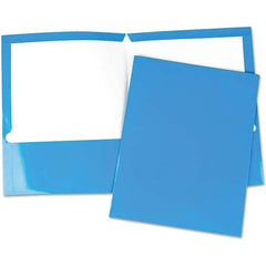 UNIVERSAL - File Folders, Expansion Folders & Hanging Files Folder/File Type: Pocket Folders Color: Blue - Strong Tooling