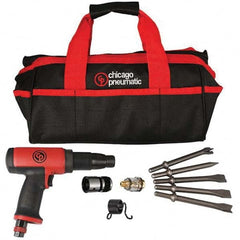 Chicago Pneumatic - 2,500 BPM, 3-1/2" Long Stroke, Air Chipping Hammer - Strong Tooling