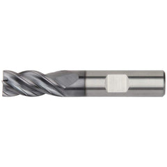 Kennametal - 1/2", 1-1/4" LOC, 1/2" Shank Diam, 3-1/4" OAL, 4 Flute, Solid Carbide Square End Mill - Strong Tooling