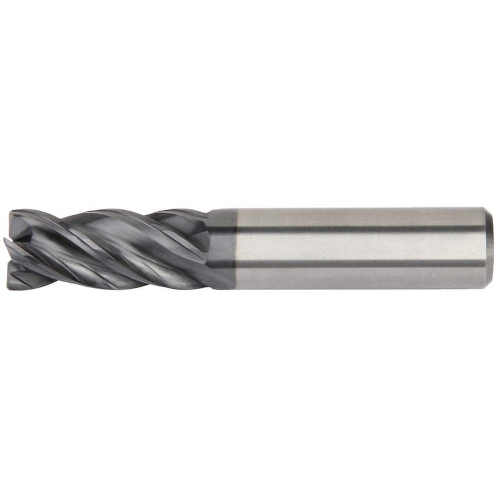 Kennametal - 1/4", 1" LOC, 1/4" Shank Diam, 3" OAL, 4 Flute, Solid Carbide Square End Mill - Strong Tooling