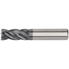 Kennametal - 1/8", 1/4" LOC, 1/8" Shank Diam, 1-1/2" OAL, 4 Flute, Solid Carbide Square End Mill - Strong Tooling