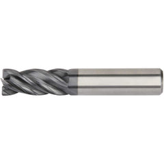 Kennametal - 3/16", 5/8" LOC, 3/16" Shank Diam, 2-1/4" OAL, 4 Flute, Solid Carbide Square End Mill - Strong Tooling