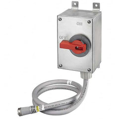 Cam & Disconnect Switches; Enclosure Type: Enclosed; Fused: Non-Fused; Horsepower: 1 - 50; Number of Phases: 3; Amperage: 30 A; Contact Form: 3PST; Voltage: 600 V ac; Horsepower at 1 Phase: 1 @ 200-208 V; Horsepower at 3 Phase: 100 @ 600 V; Number of Pole