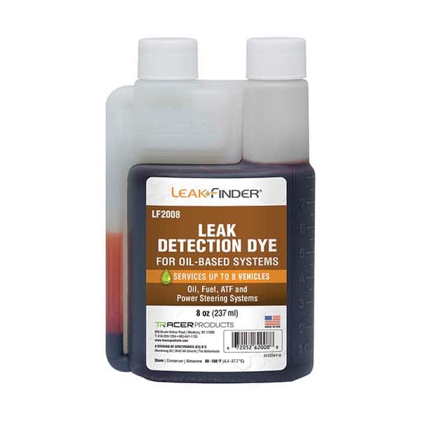 Leak Finder - Automotive Leak Detection Dyes Applications: Engine Oil; Transmission Fluid; Fuel Container Size: 8 oz. - Strong Tooling