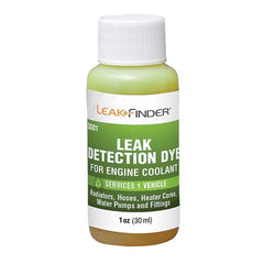 Leak Finder - Automotive Leak Detection Dyes Applications: Coolant Container Size: 1 oz. - Strong Tooling