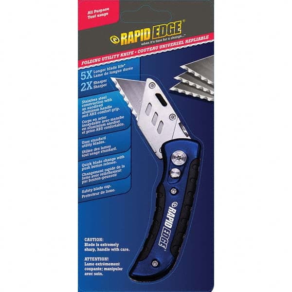 Rapid Edge - Pocket & Folding Knives Knife Type: Utility Blade Folding Knife Edge Type: Serrated - Strong Tooling