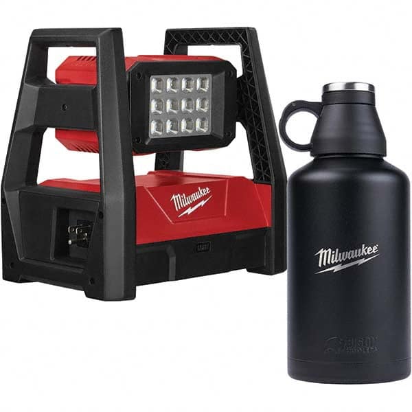 Milwaukee Tool - Cordless Work Lights Voltage: 18 Run Time: 9 Hrs. - Strong Tooling