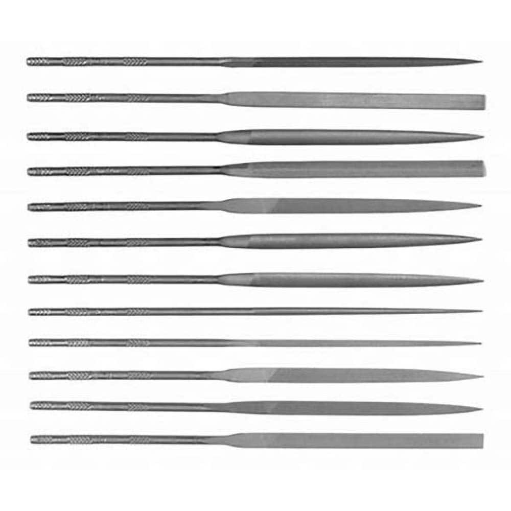 Simonds File - File Sets File Set Type: Needle File Types Included: Square; Round; Half Round; Slitting; Flat; Marking; Knife; Crossing; Three Square; Barrette; Equalling - Strong Tooling