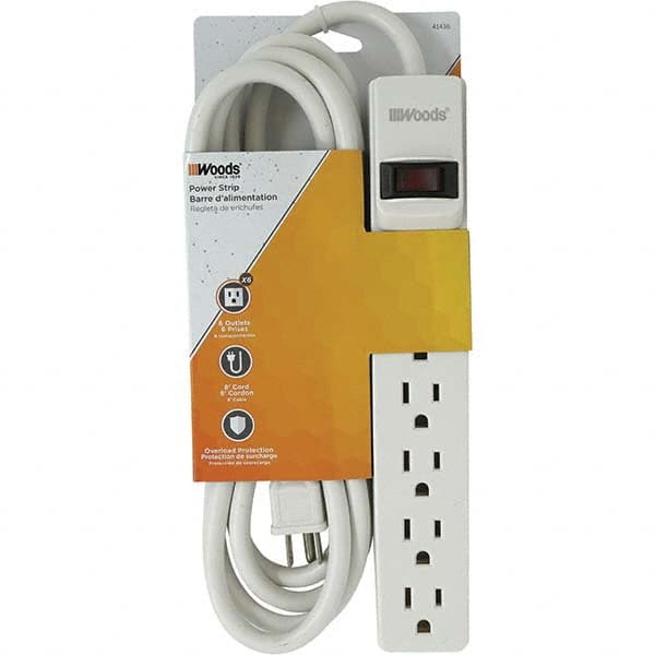 Southwire - Power Outlet Strips Amperage: 15 Voltage: 120 V - Strong Tooling