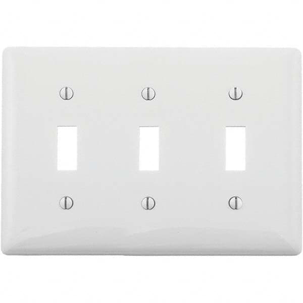 Hubbell Wiring Device-Kellems - Wall Plates Wall Plate Type: Switch Plates Color: White - Strong Tooling