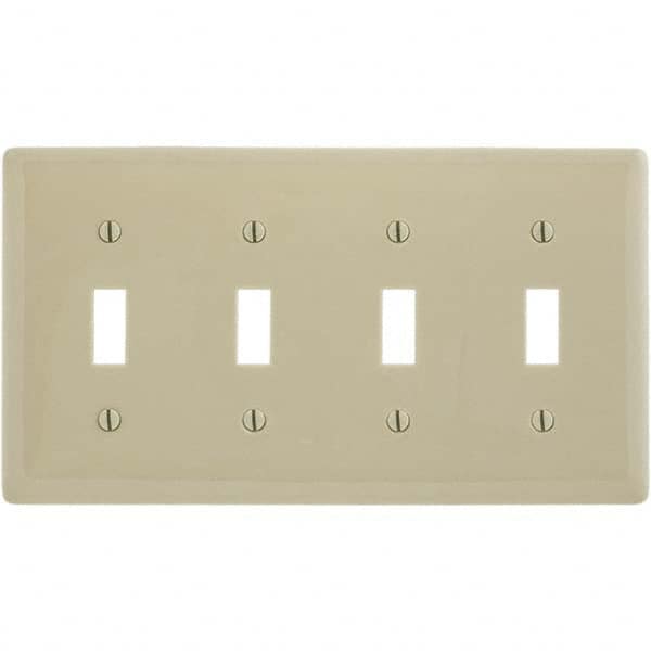 Hubbell Wiring Device-Kellems - Wall Plates Wall Plate Type: Switch Plates Color: Ivory - Strong Tooling