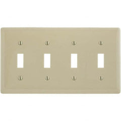 Hubbell Wiring Device-Kellems - Wall Plates Wall Plate Type: Switch Plates Color: Ivory - Strong Tooling