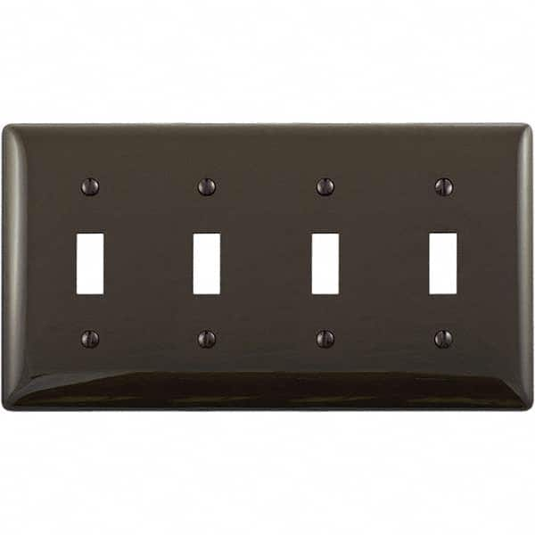 Hubbell Wiring Device-Kellems - Wall Plates Wall Plate Type: Switch Plates Color: Brown - Strong Tooling