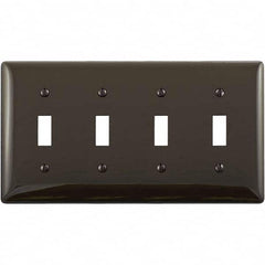 Hubbell Wiring Device-Kellems - Wall Plates Wall Plate Type: Switch Plates Color: Brown - Strong Tooling