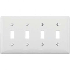 Hubbell Wiring Device-Kellems - Wall Plates Wall Plate Type: Switch Plates Color: White - Strong Tooling