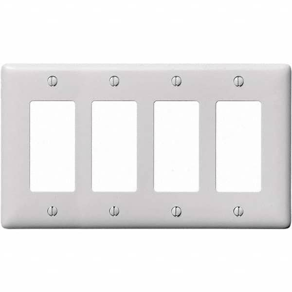 Hubbell Wiring Device-Kellems - Wall Plates Wall Plate Type: Outlet Wall Plates Color: White - Strong Tooling