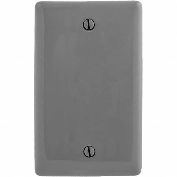 Hubbell Wiring Device-Kellems - Wall Plates Wall Plate Type: Blank Wall Plate Color: Gray - Strong Tooling