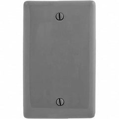 Hubbell Wiring Device-Kellems - Wall Plates Wall Plate Type: Blank Wall Plate Color: Gray - Strong Tooling