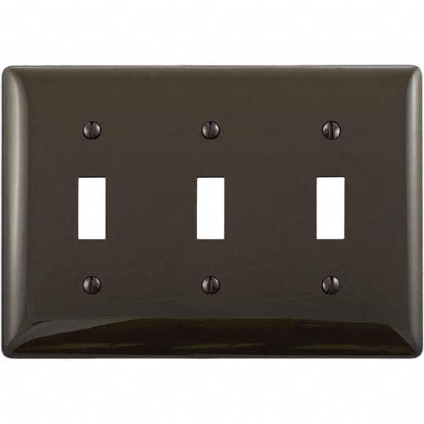 Hubbell Wiring Device-Kellems - Wall Plates Wall Plate Type: Switch Plates Color: Brown - Strong Tooling