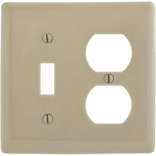 Hubbell Wiring Device-Kellems - Wall Plates Wall Plate Type: Combination Wall Plates Color: Ivory - Strong Tooling