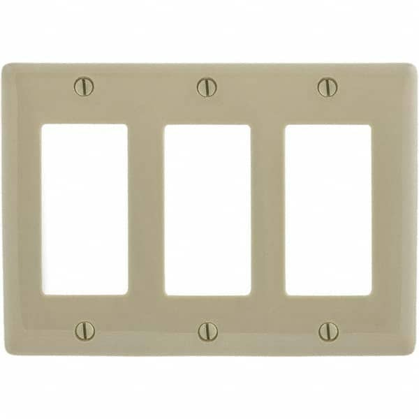 Hubbell Wiring Device-Kellems - Wall Plates Wall Plate Type: Outlet Wall Plates Color: Ivory - Strong Tooling