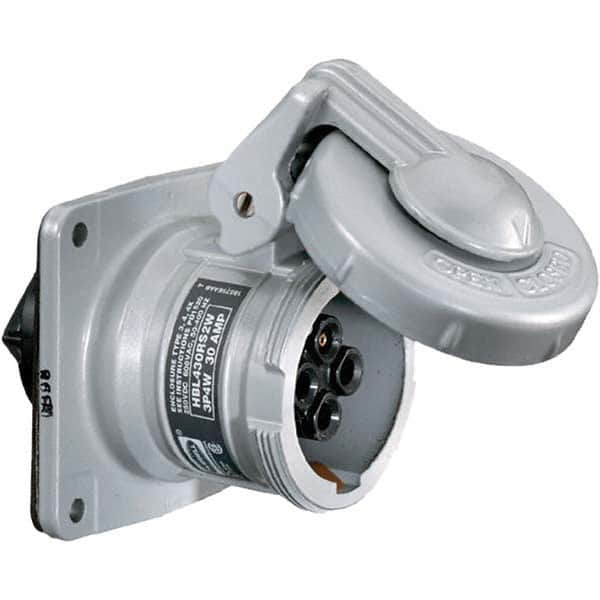 Hubbell Wiring Device-Kellems - Pin & Sleeve Receptacles Receptacle/Part Type: Receptacle Pin Configuration: 3 - Strong Tooling