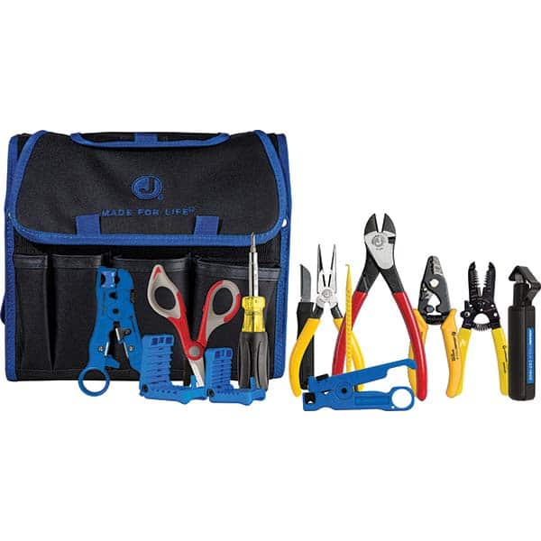 Cable Tools & Kits; Number of Pieces: 14.0; Number Of Pieces: 14.0; Includes: Tool Case; Cutting Shears; Mid Span Slitter 2.9-6.8mm; Probe Pick; Cable Splicing Knife; Cable Slit & Ring Tool; Universal Cable Stripping Tool; Wire Stripper 10-22 AWG; Mid Spa