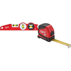 Box Beam, I-Beam & Torpedo Levels; Level Type: Torpedo; Length (Inch): 10.0000; Magnetic: Yes; Body Material: Die Cast; Graduation Location: Front; Housing Color: Red; Features: Heavy-Duty; Durable; Jobsite Safety; Includes: 1 x 25 ft 1/16 Grade Yellow Co