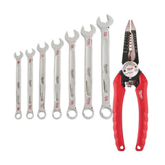 Wrench Set: 7 Pc, Inch Chrome Vanadium Finish