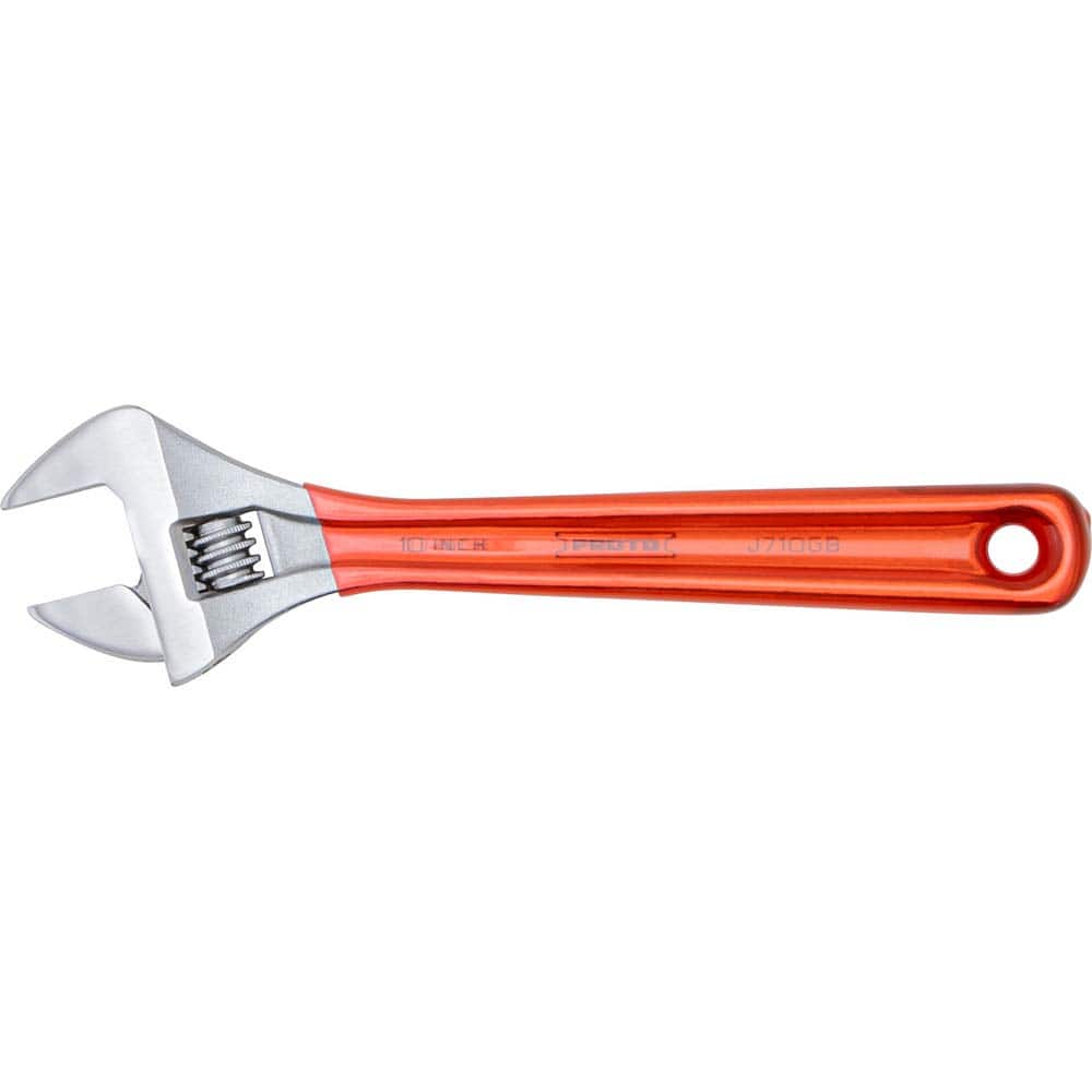 Proto - Adjustable Wrenches; Wrench Type: Adjustable ; Wrench Size (Inch): 10 ; Jaw Capacity (Inch): 1-5/16 ; Material: Steel ; Finish/Coating: Satin ; ANSI Spec: B107.8m - Exact Industrial Supply